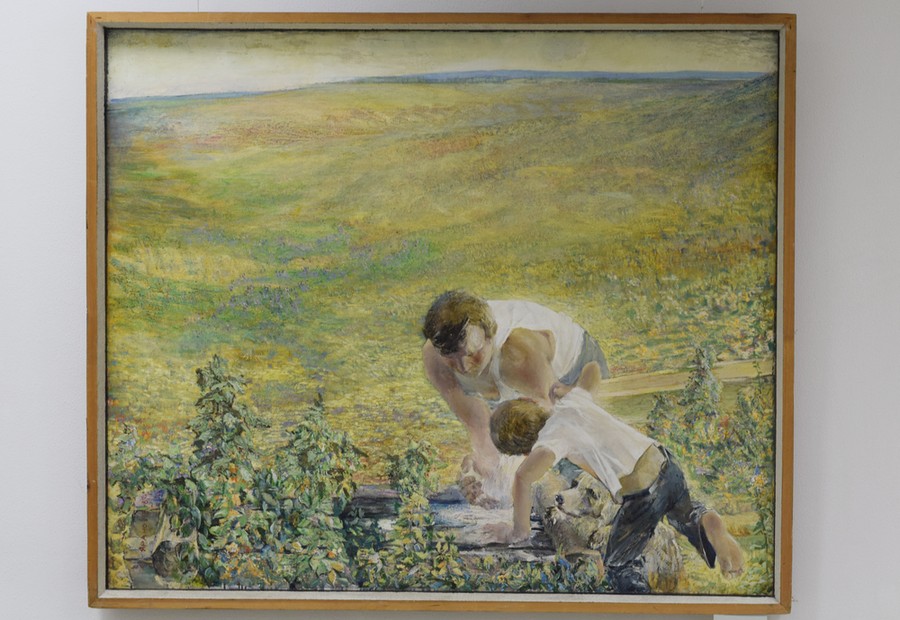 Заслуженный художник России Е.Г. Яранов "Отец и сын" (1987 г., холст, масло) Заслуженный художник России Е.Г. Яранов "Отец и сын" (1987 г., холст, масло)