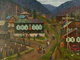 Бутов А.И. «Май в Листвянке Байкальской». 1986 г. Холст, масло 
