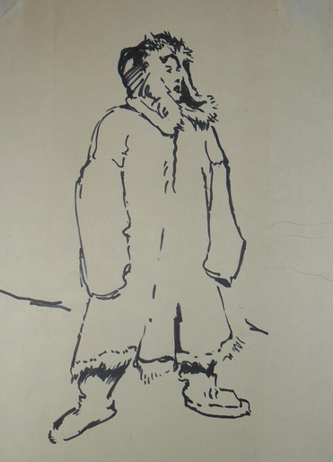 И.П. Рубан (1912-1996) Из серии графических работ 1920-1980 гг. Бумага, фломастер И.П. Рубан (1912-1996) Из серии графических работ 1920-1980 гг. Бумага, фломастер
