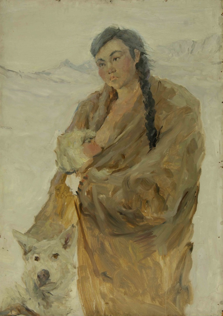 И.П. Рубан (1912-1996) «На старой Чукотке». 1946 г. Холст, масло И.П. Рубан (1912-1996) «На старой Чукотке». 1946 г. Холст, масло